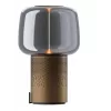 KOODUU Serena Play Tragbare LED-Lampe mit Bluetooth-Lautsprecher Braun