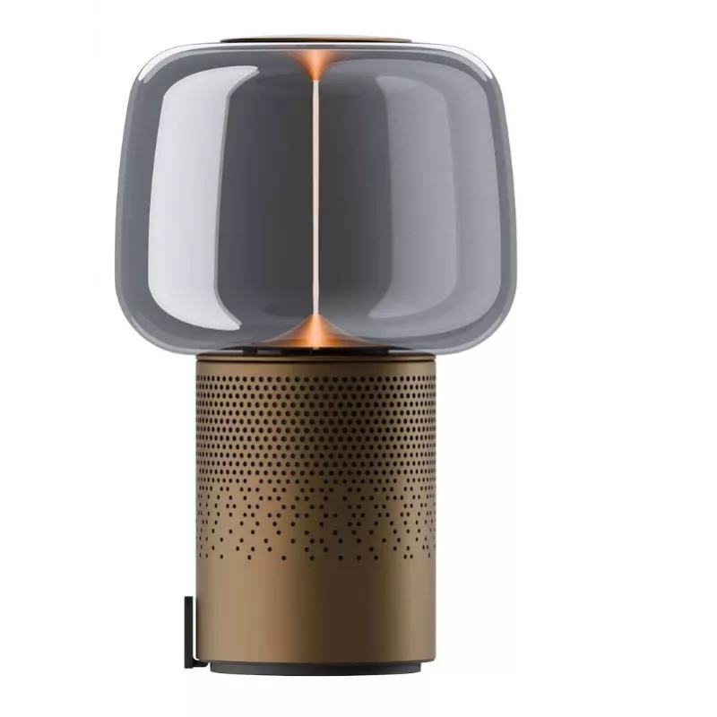 KOODUU Serena Play Tragbare LED-Lampe mit Bluetooth-Lautsprecher Braun