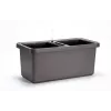 URBALIVE BERBERIS DUO Selbstbewässerungs-Pflanzkasten 78 x 39 cm Grau