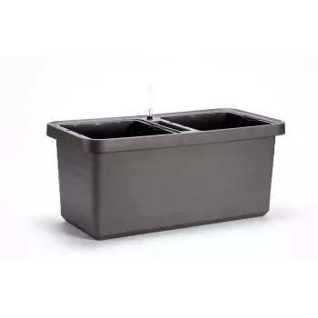 URBALIVE BERBERIS DUO Selbstbewässerungs-Pflanzkasten 78 x 39 cm Grau