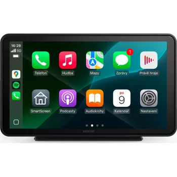 SENCOR SCT M760 BWT 7 inch 2DIN CarPlay Android Auto Bluetooth Autoradio mit Rückfahrkamera-Eingang