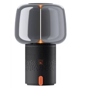 KOODUU Serena Play Tragbare LED-Lampe mit Bluetooth-Lautsprecher Grau