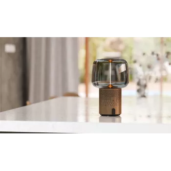 KOODUU Serena Play Tragbare LED-Lampe mit Bluetooth-Lautsprecher Grau