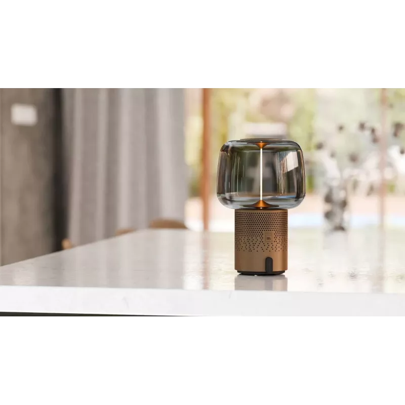 KOODUU Serena Play Tragbare LED-Lampe mit Bluetooth-Lautsprecher Grau