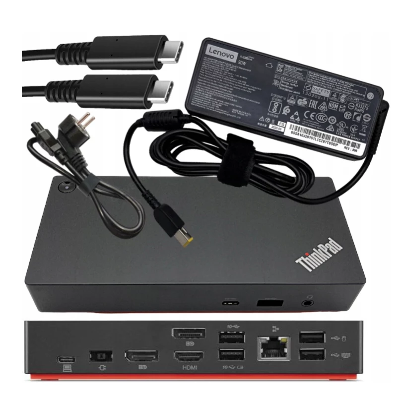Lenovo Renewed ThinkPad Universal USB-C Dock 40AY 90W Gebraucht inkl. Netzteil