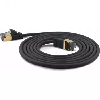 WANTEC 85444210 2m Euro-Stecker auf IEC C7 Stromkabel, Schwarz