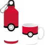 Pokemon Aluminiumflasche 500ml mit Keramikbecher-Set