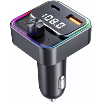 SENCOR SWM 3000 Bluetooth FM-Transmitter mit USB-A QC3.0, USB-C PD 3.0, MP3-Wiedergabe, Freisprecheinrichtung, Siri & Google Assistant