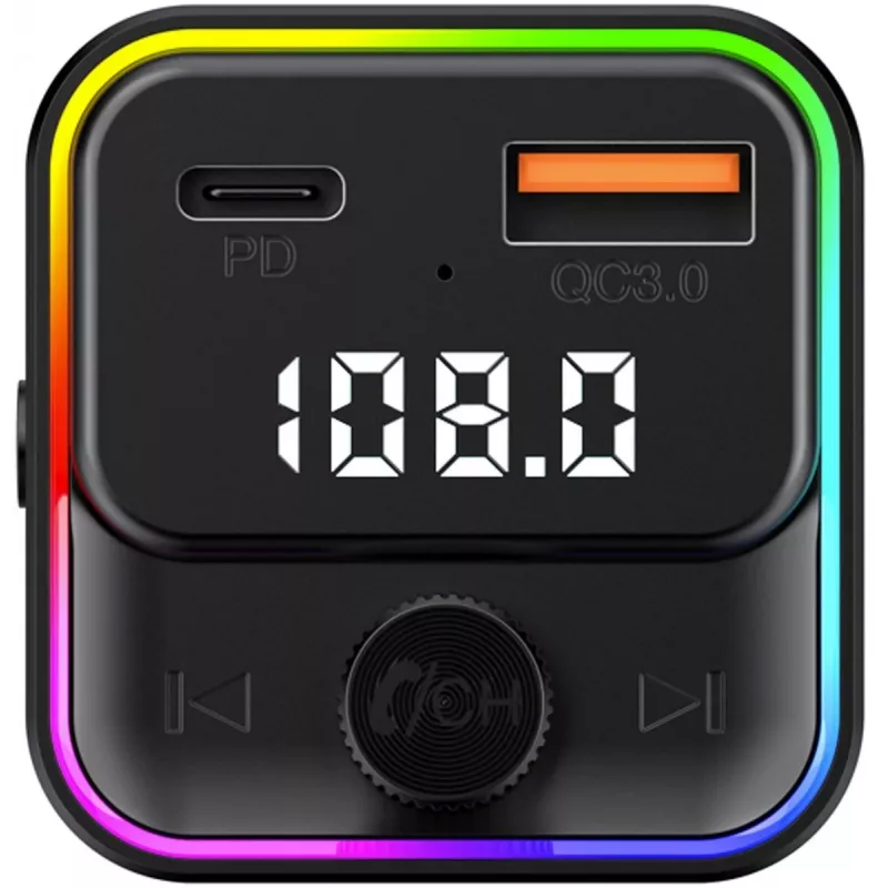 SENCOR SWM 3000 Bluetooth FM-Transmitter mit USB-A QC3.0, USB-C PD 3.0, MP3-Wiedergabe, Freisprecheinrichtung, Siri & Google Assistant
