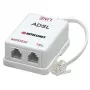 Intellinet ADSL-Splitter/-Filter RJ11-Stecker auf 2x RJ11-Buchse, Weiß