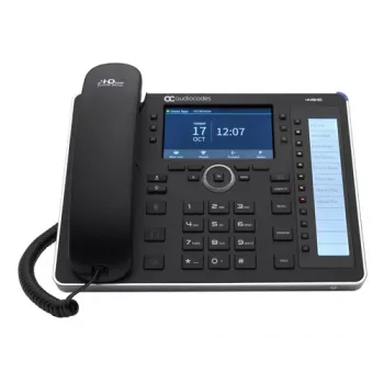 AudioCodes 445HD - VoIP-Telefon mit Rufnummernanzeige/Anklopffunktion