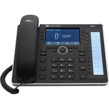 AudioCodes 445HD - VoIP-Telefon mit Rufnummernanzeige/Anklopffunktion