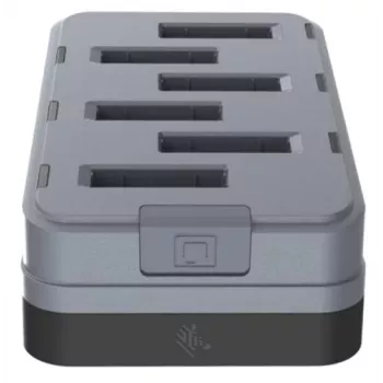 Zebra WS301 6-Steckplatz Ersatzakku-Ladegerät zum Laden von 6 Akkus. Land - USB Typ C