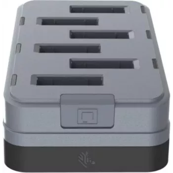 Zebra WS301 6-Steckplatz Ersatzakku-Ladegerät zum Laden von 6 Akkus. Land - USB Typ C