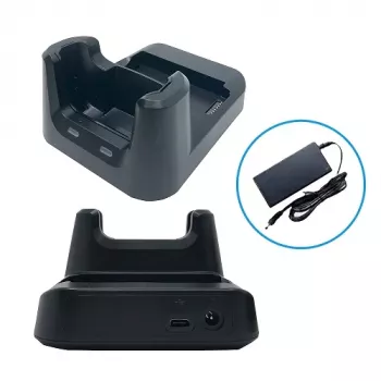 Unitech HT330 1-Slot USB-Ladestation mit Zusatzakku-Fach. Inklusive Netzteil. _x00D_