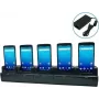 Unitech 5-Slot Terminal-Ladestation mit Netzteil. Kompatibel mit EA660 - Lade-/Dockingstation