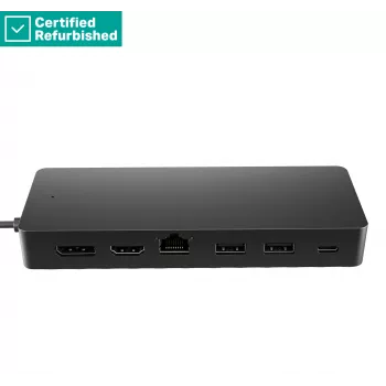 RENEW GOLD HP Universal USB-C Multiport Travel Hub 65W - 2 x USB 3.2, 2 x USB-C, 1 x DP, 1 x HDMI, 1 x RJ-45, 1 Jahr