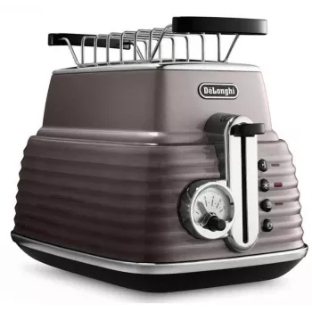 De'Longhi Scultura CTZ2103BG 2-Scheiben Toaster, 900 W, Champagnergold