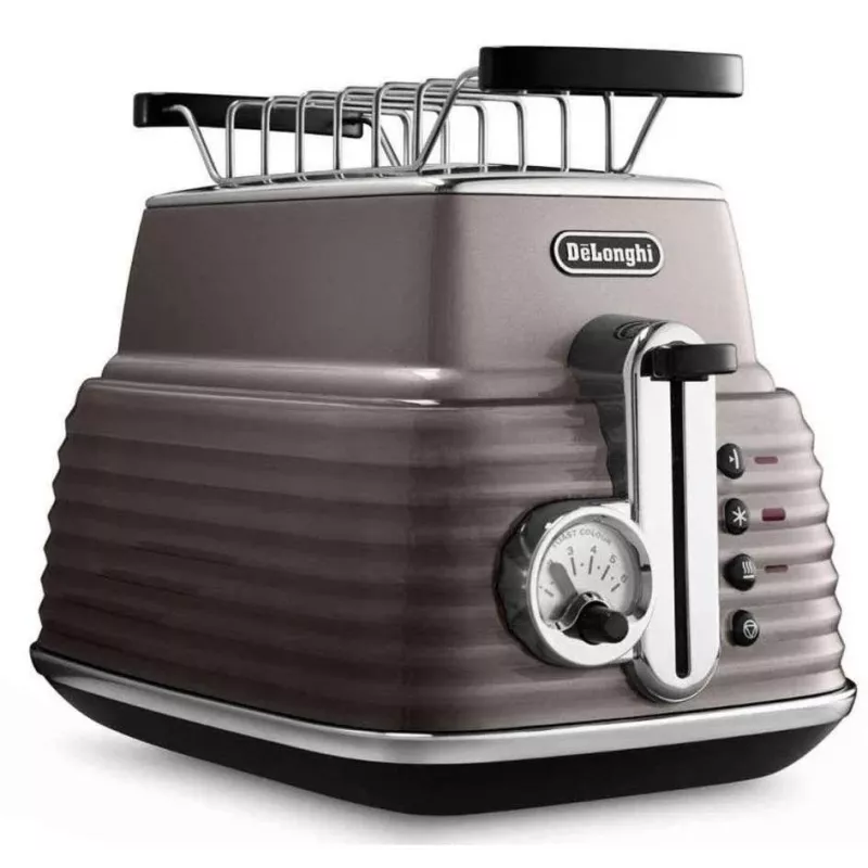 De'Longhi Scultura CTZ2103BG 2-Scheiben Toaster, 900 W, Champagnergold