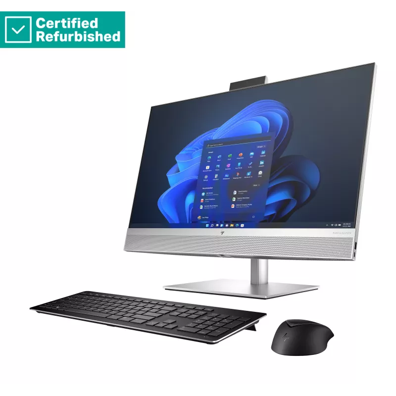 RENEW SILVER HP Elite 870 G9 AIO All-in-One 27 - i7-14700, 16GB, 512GB SSD, 27 FHD Non-Touch AG, Height Adjustable, FPR, Win 11 Pro, 1 Jahr