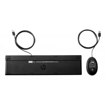 HP 320MK USB kabelgebundenes Tastatur-Maus-Set, spritzwassergeschützt – Schwarz - EST