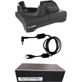 Zebra Kit - Einzelplatz-Ladestation mit Ersatzakku-Ladefach und USB-Kommunikation