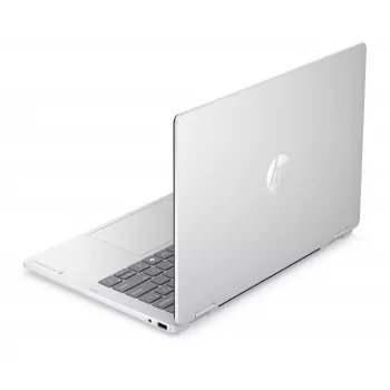 HP OmniBook 5 Flip NG AI 14-km0001nnx - Ultra 7 355, 32GB LPDDR5X 7467 on-board, 512GB, Touch/14,0 2K (1920x1200) OLED, Glacier Silver DF+ AI-Logo - 5MP IR TNR, ohne 65W AC-Adapter, Win 11 Home, 1 Jahr