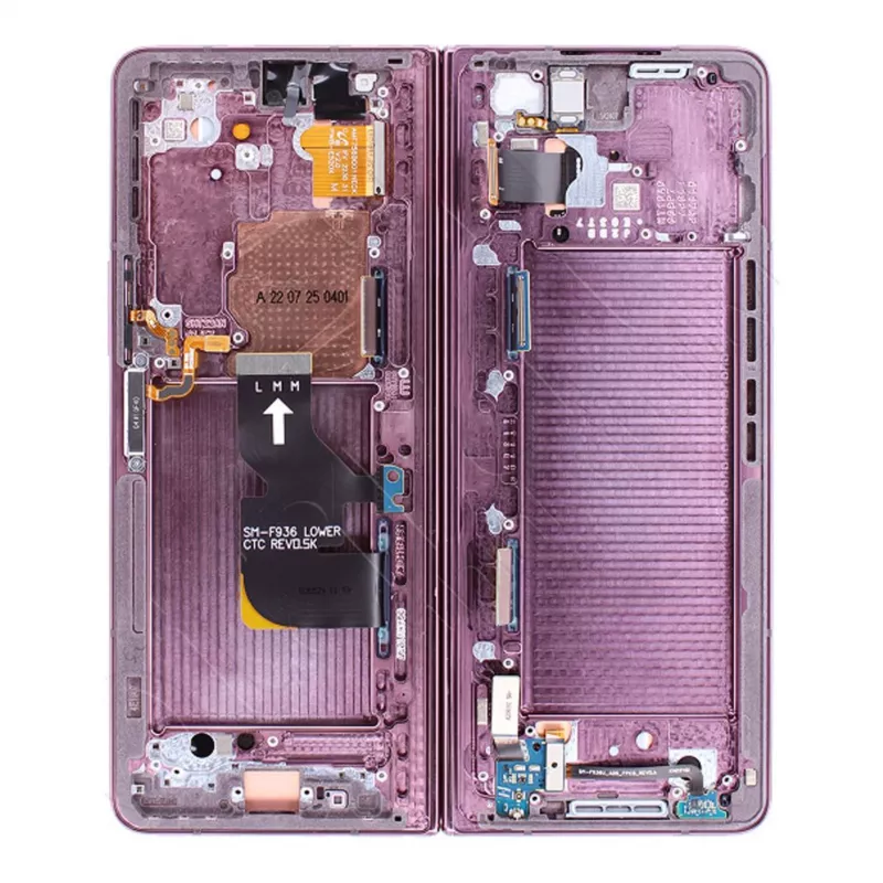 Galaxy Z Fold4 LCD - Touch - Frontabdeckung Burgundy