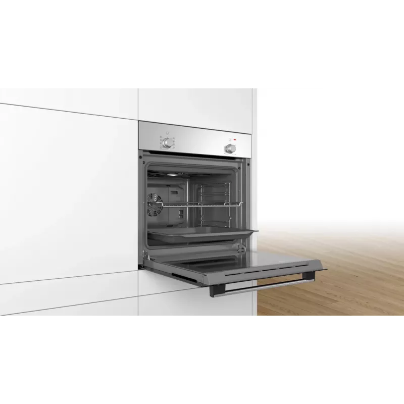 BOSCH Backofen HBF010BR3S, Breite 60 cm, Energieklasse A, Edelstahl