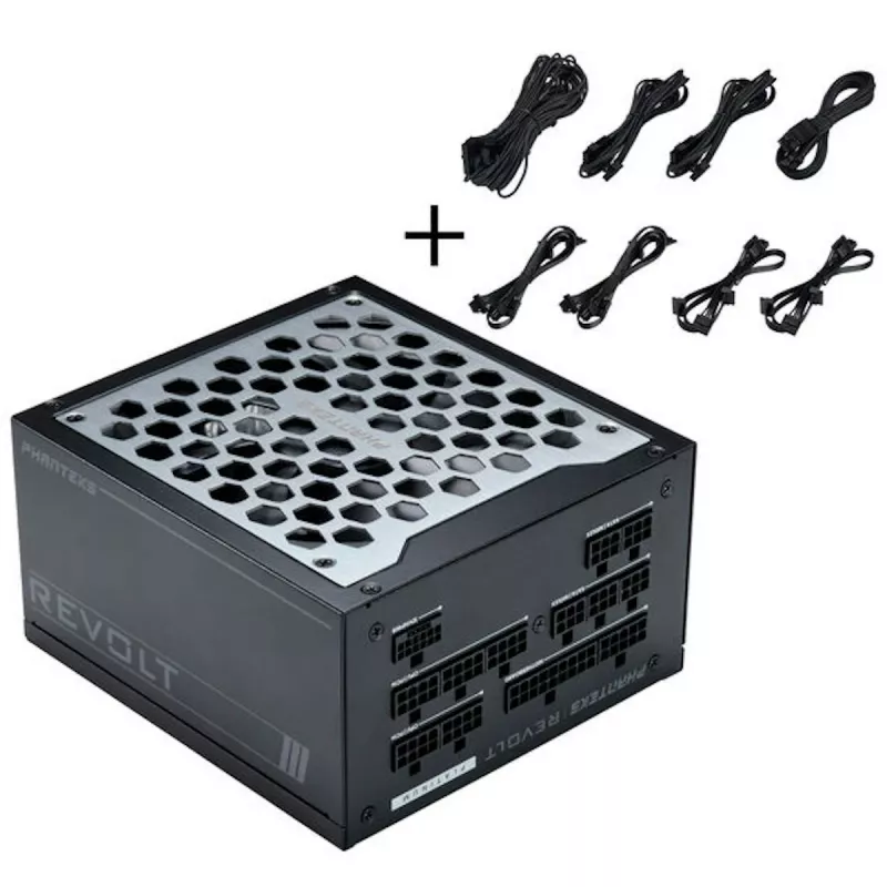 Phanteks Revolt 1200W Platinum Bundle, Netzteil mit Kabel-Kit - schwarz