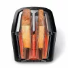 Philips Viva Collection Toaster HD2637/90 Extrawide 2-Schlitz-Toaster mit Brötchenwärmer Schwarz/Beschädigte Verpackung