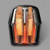 Philips Viva Collection Toaster HD2637/90 Extrawide 2-Schlitz-Toaster mit Brötchenwärmer Schwarz/Beschädigte Verpackung