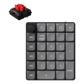 KEYCHRON K0 Max - Milk POM Red - Kabellose Numpad-Tastatur