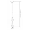 LH-GROUP Deckenhalterung mit Arm 23-70
