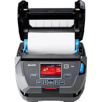 SATO PW4NX DT203DPI Standard USB Bluetooth WLAN Spender Gürtelclip Netzteil - Etiketten-/Labeldrucker - Bluetooth