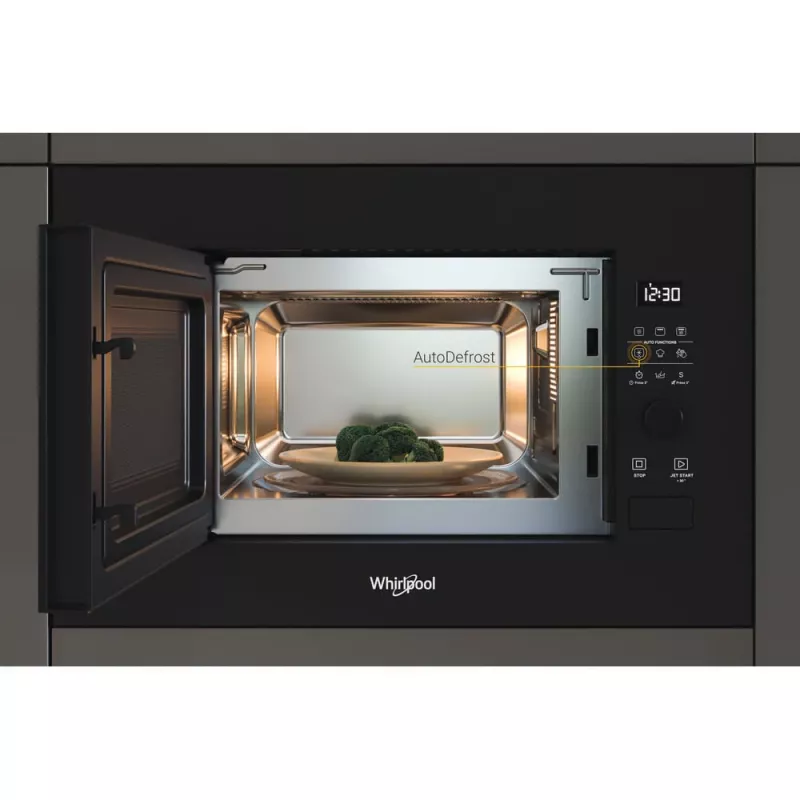 WHIRLPOOL Einbau-Mikrowelle WMF200G NB, 20L, Schwarz