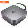 HP Thunderbolt 4 Ultra Dock - OPENBOX - G6 280W mit Combo-Kabel - 5x USB-A, 2x USB-C, 1x USB-C Thunderbolt 4, 2x DisplayPort, 1x HDMI, 1x RJ-45, Meteor Silver, 3 Jahre