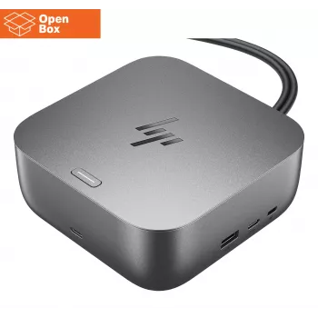 HP Thunderbolt 4 Ultra Dock - OPENBOX - G6 280W mit Combo-Kabel - 5x USB-A, 2x USB-C, 1x USB-C Thunderbolt 4, 2x DisplayPort, 1x HDMI, 1x RJ-45, Meteor Silver, 3 Jahre