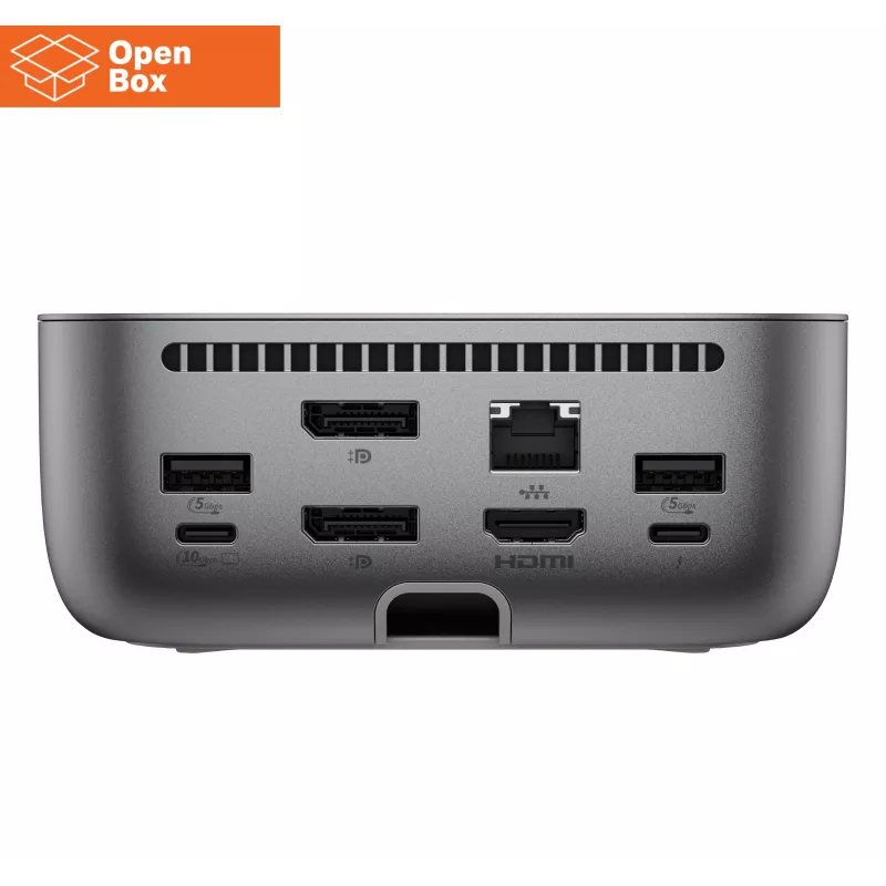HP Thunderbolt 4 Ultra Dock - OPENBOX - G6 280W mit Combo-Kabel - 5x USB-A, 2x USB-C, 1x USB-C Thunderbolt 4, 2x DisplayPort, 1x HDMI, 1x RJ-45, Meteor Silver, 3 Jahre