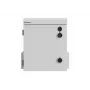 10 Zoll IP55 Außen-Wand-/Mastmontage-Rack-Gehäuse, 320 × 220 × 400 mm, Grau (montiert)