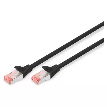 Digitus CAT 6 S/FTP Patchkabel RJ-45 Cat6 3m Schwarz