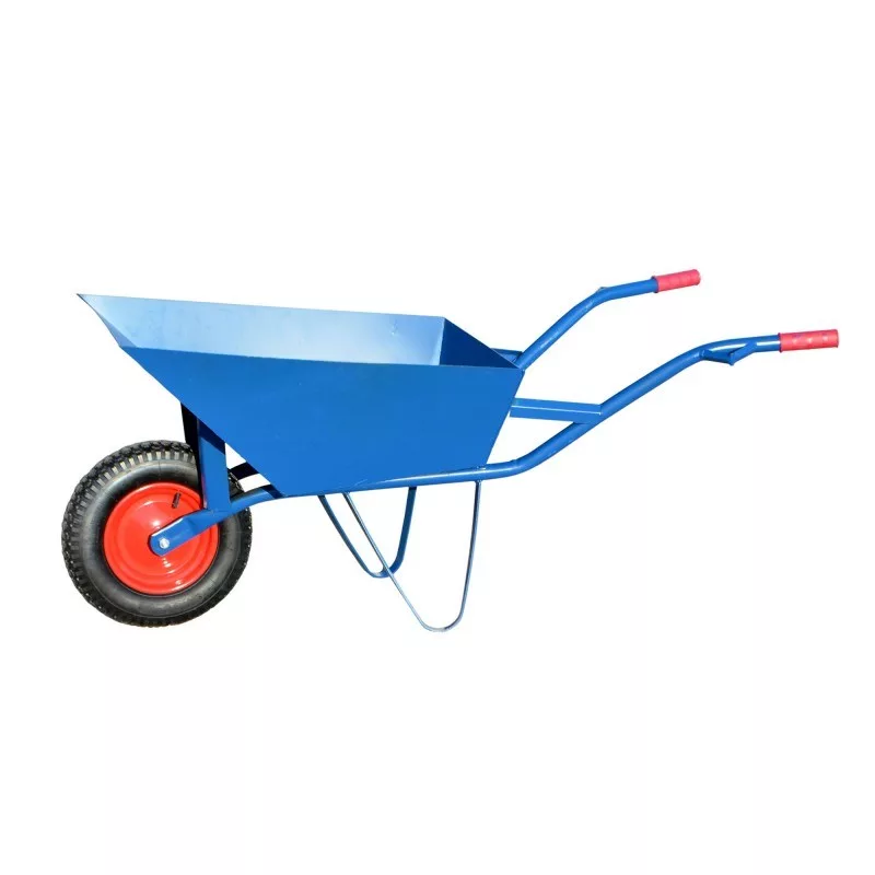 AWTOOLS AW00032 Gartenwagen / Schubkarre - 200 kg Tragfähigkeit, 100 L, verzinkte Stahlwanne, Luftreifen