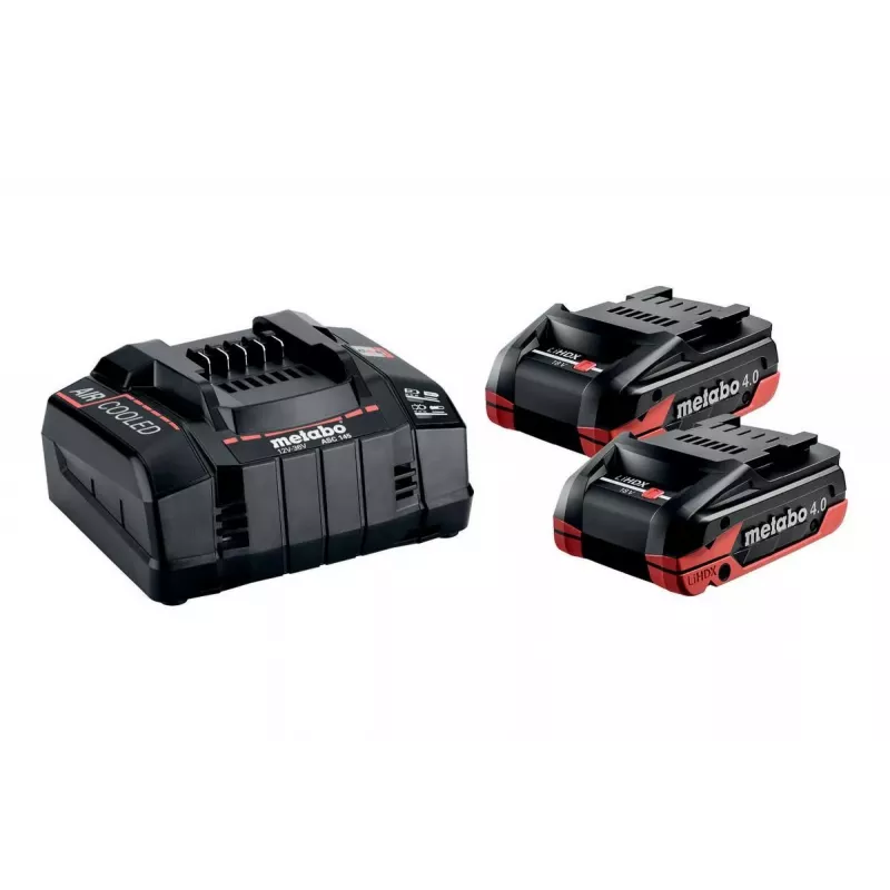 METABO 18V 4.0Ah LiHD Xtreme Akku 2 Stück + ASC 290 Ladegerät