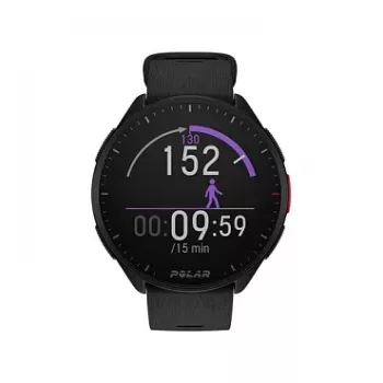 Polar Pacer GPS Running Watch - Night Black - S/L Strap - 1,2 inch MIP Display - 32 MB - Bluetooth