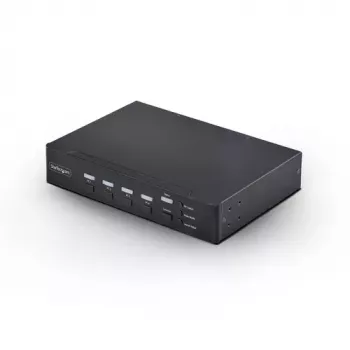 StarTech.com 4-Port DVI-I KVM Switch mit Audio und USB 2.0 Hub