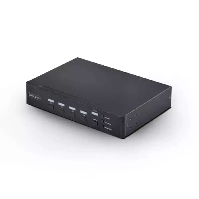 StarTech.com 4-Port DVI-I KVM Switch mit Audio und USB 2.0 Hub