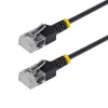 StarTech.com 80 cm Ultra Slim Cat6a UTP Patchkabel - RJ-45 Stecker zu RJ-45 Stecker - Schwarz