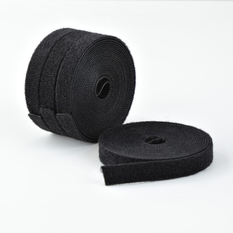 StarTech.com Klettverschlussband-Rolle - 4,6 m - Schwarz (4er-Pack)