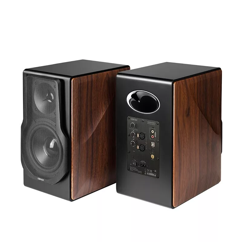 Edifier S3000MKII Premium Wireless 2.0 Regallautsprecher, Braun