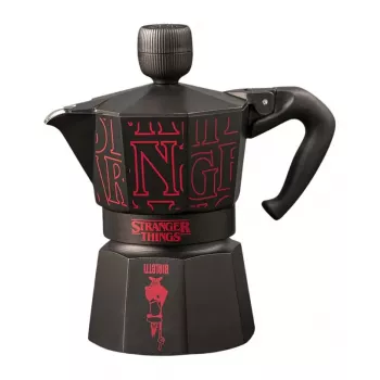 Bialetti Moka Express Sound Stranger Things 3-Cup Stovetop Espresso Maker (150 ml) Black